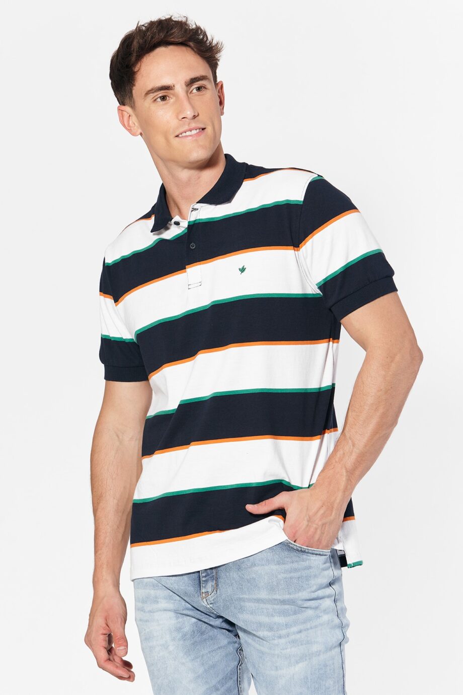 Polo rayada de jersey