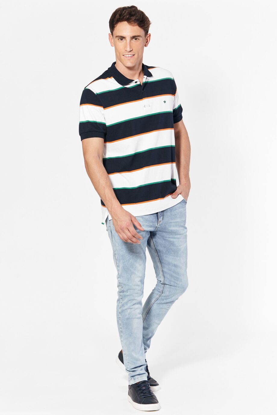 Polo rayada de jersey
