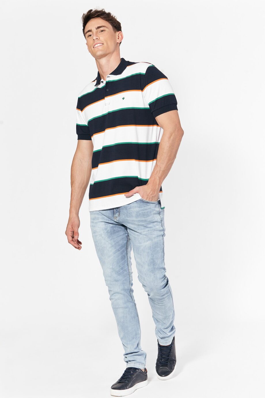 Polo rayada de jersey