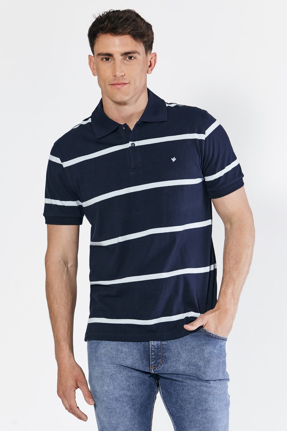 Polo rayada de jersey