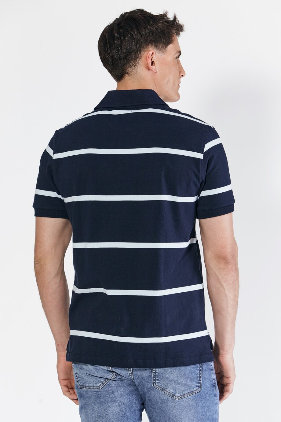 Polo rayada de jersey