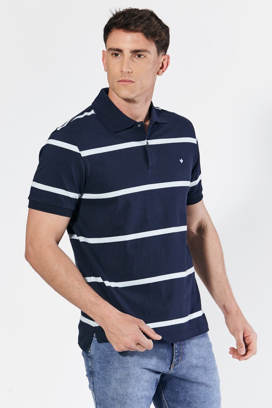 Polo rayada de jersey