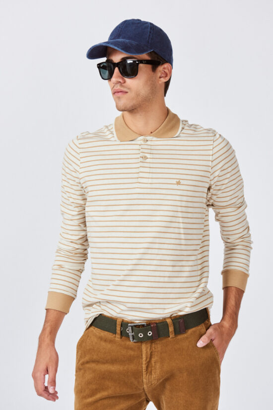 Polo rayada de jersey