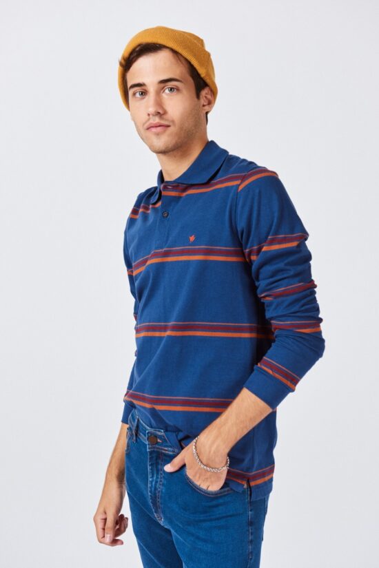 Polo rayada de jersey
