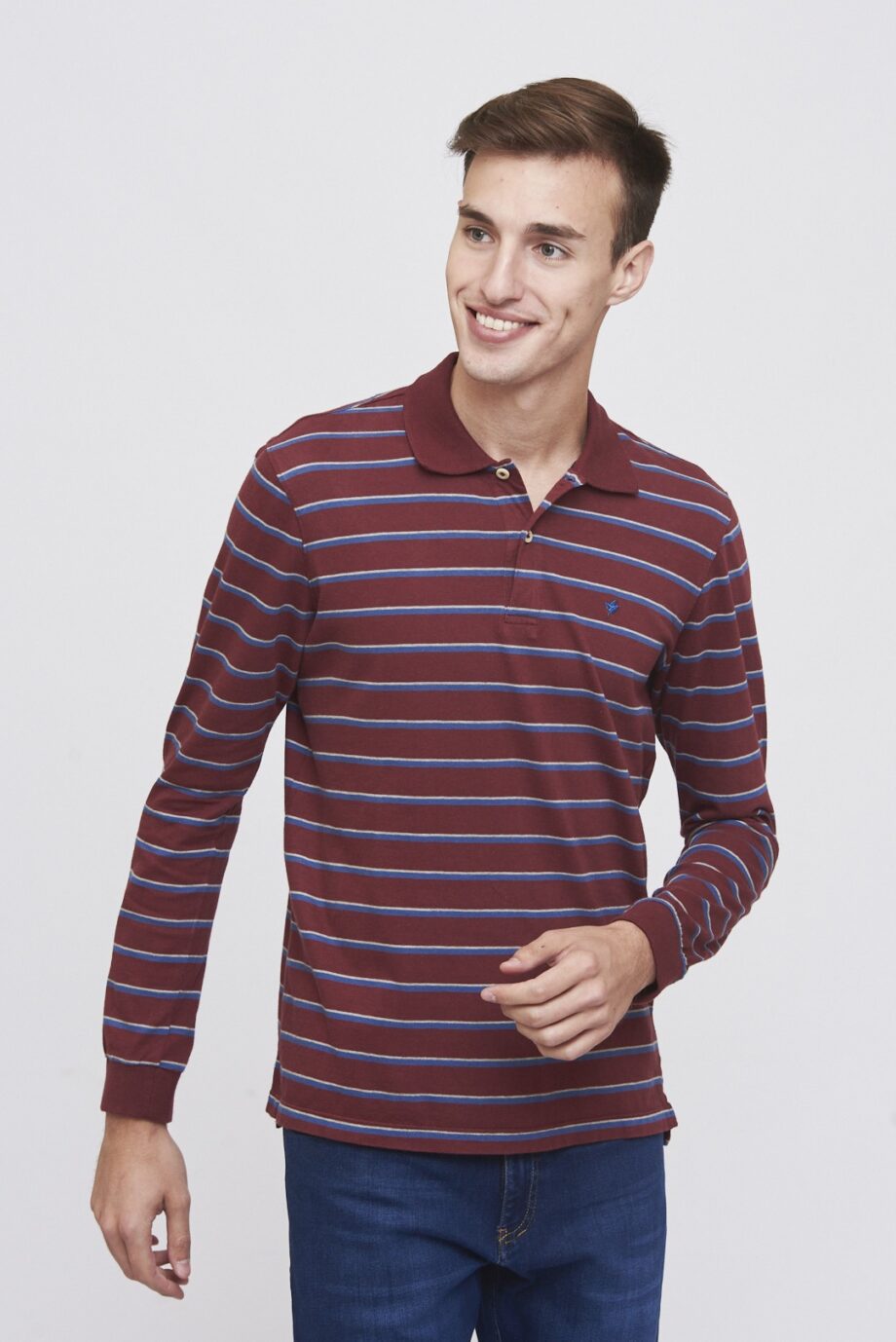 Polo rayada de jersey