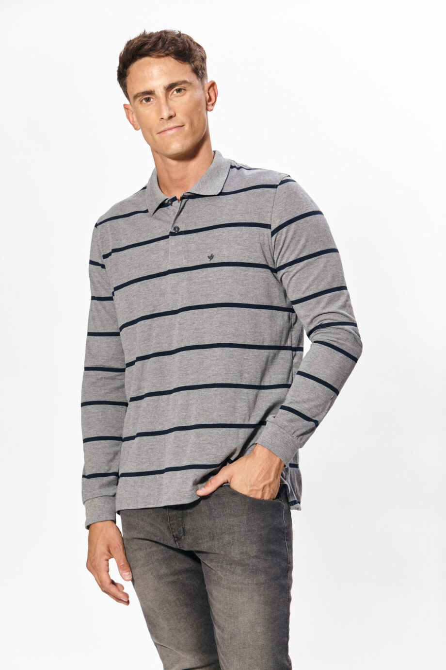 Polo rayada de jersey