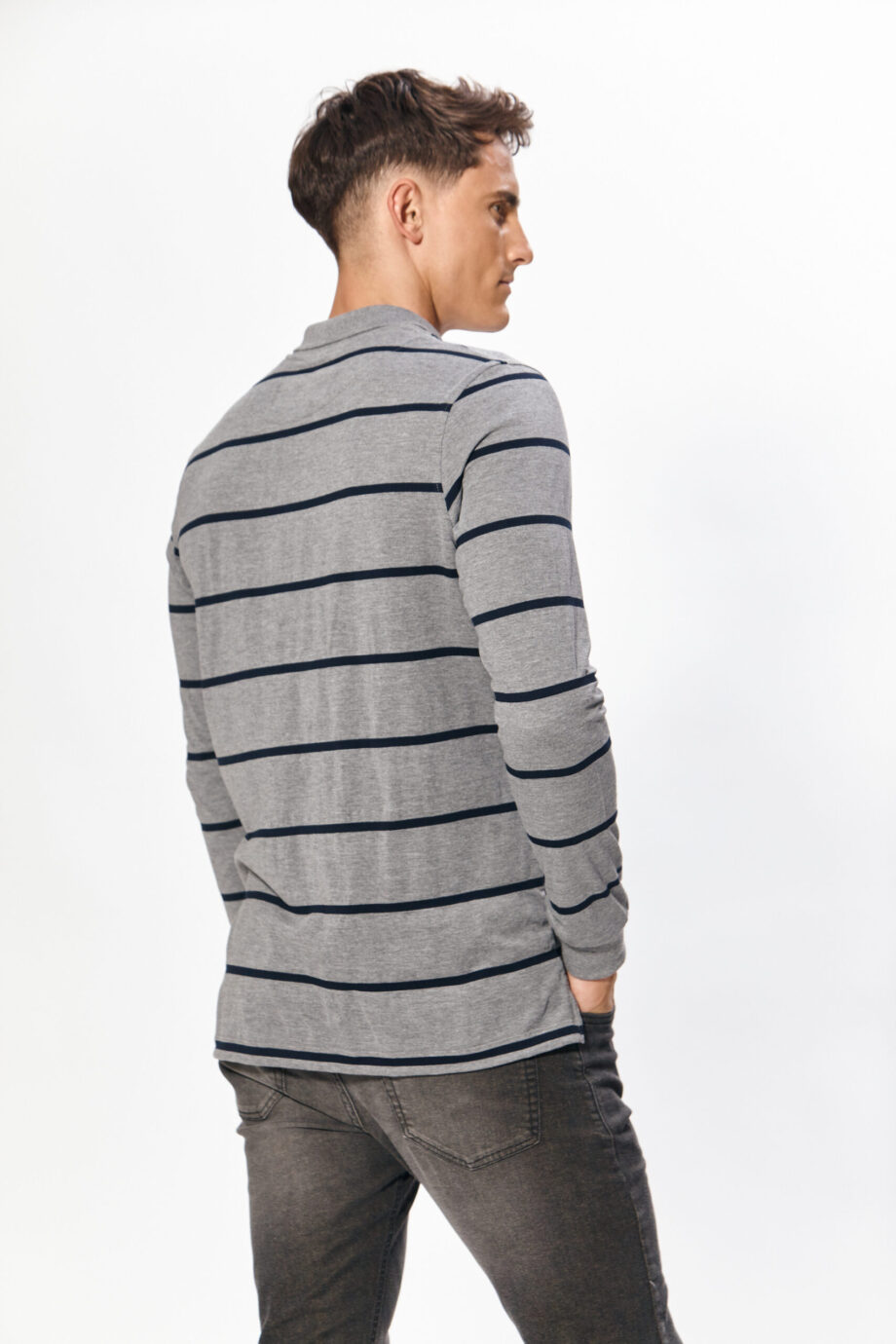 Polo rayada de jersey