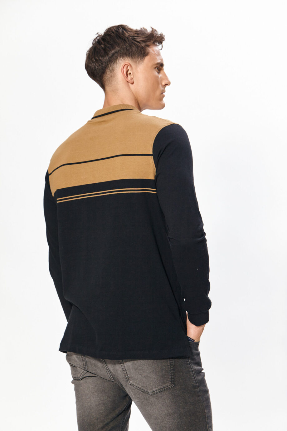 Polo rayada de jersey