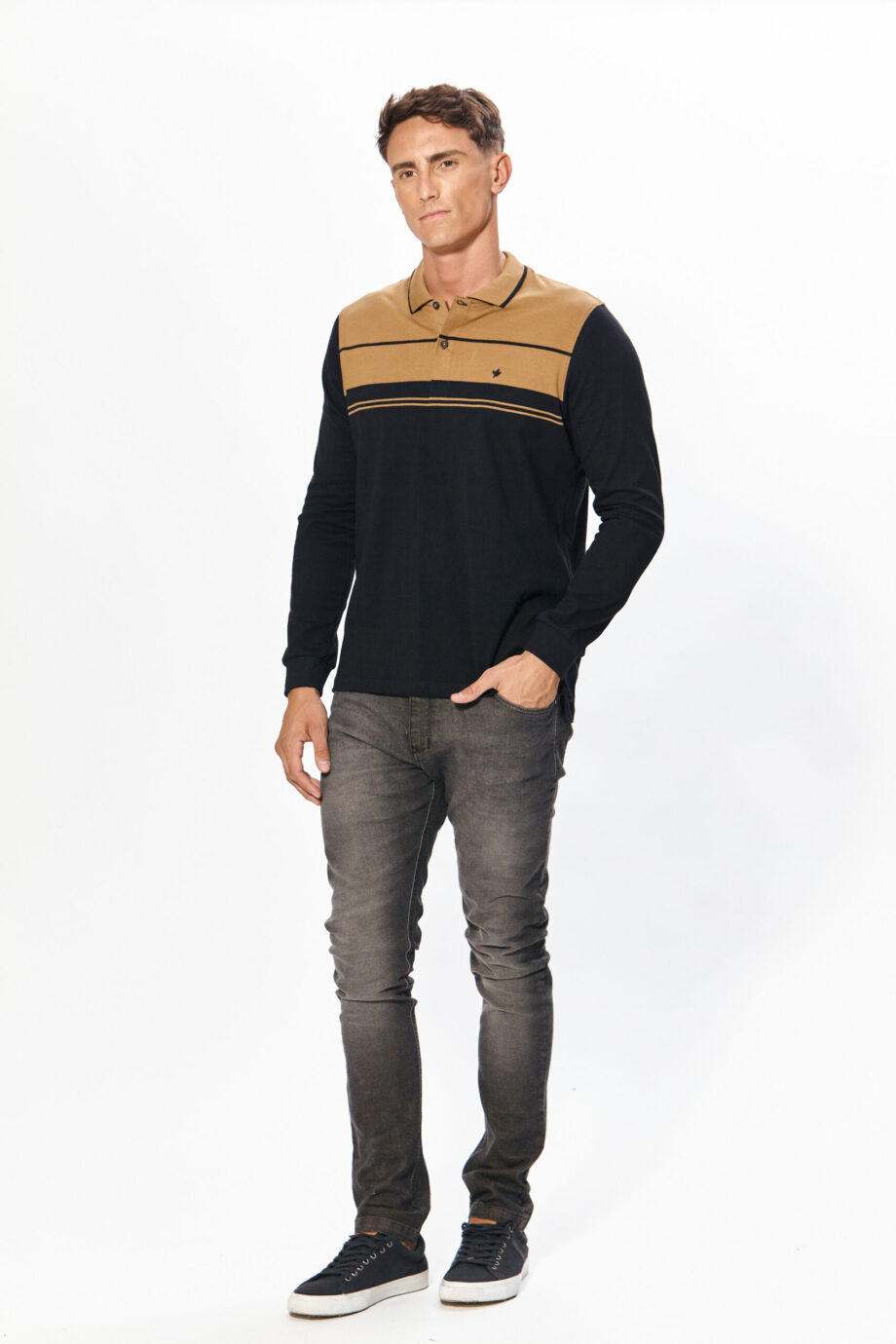 Polo rayada de jersey