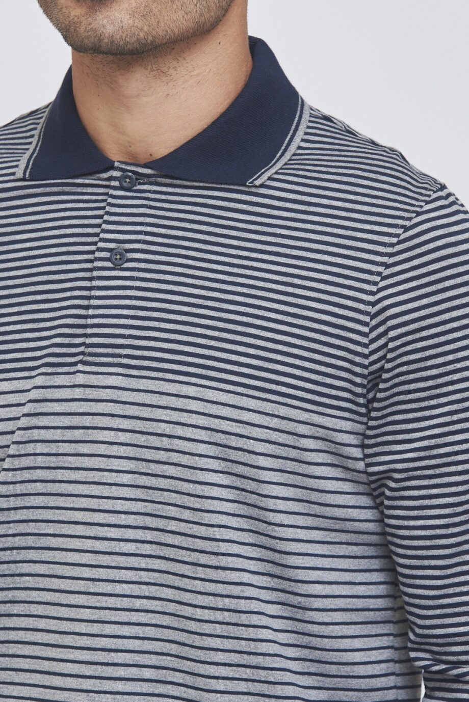 Polo rayada de jersey