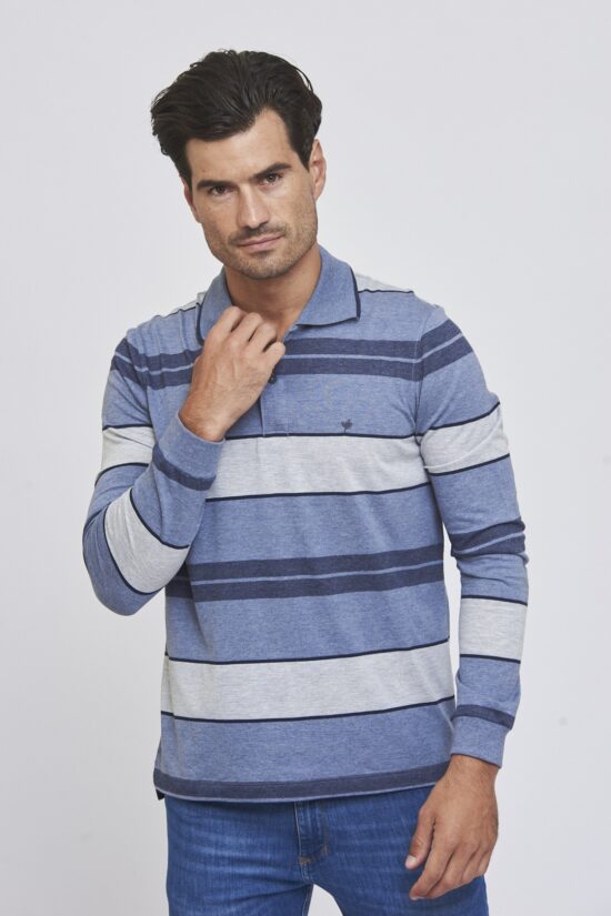 Polo rayada de jersey