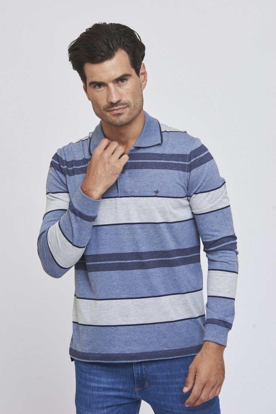 Polo rayada de jersey