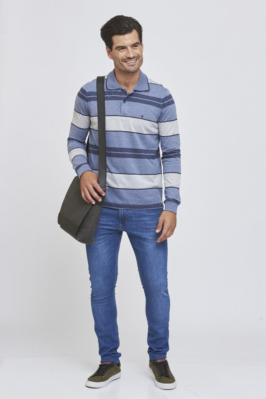 Polo rayada de jersey
