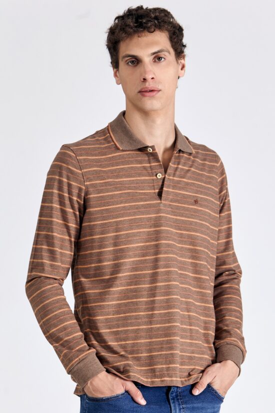 Polo de jersey rayada