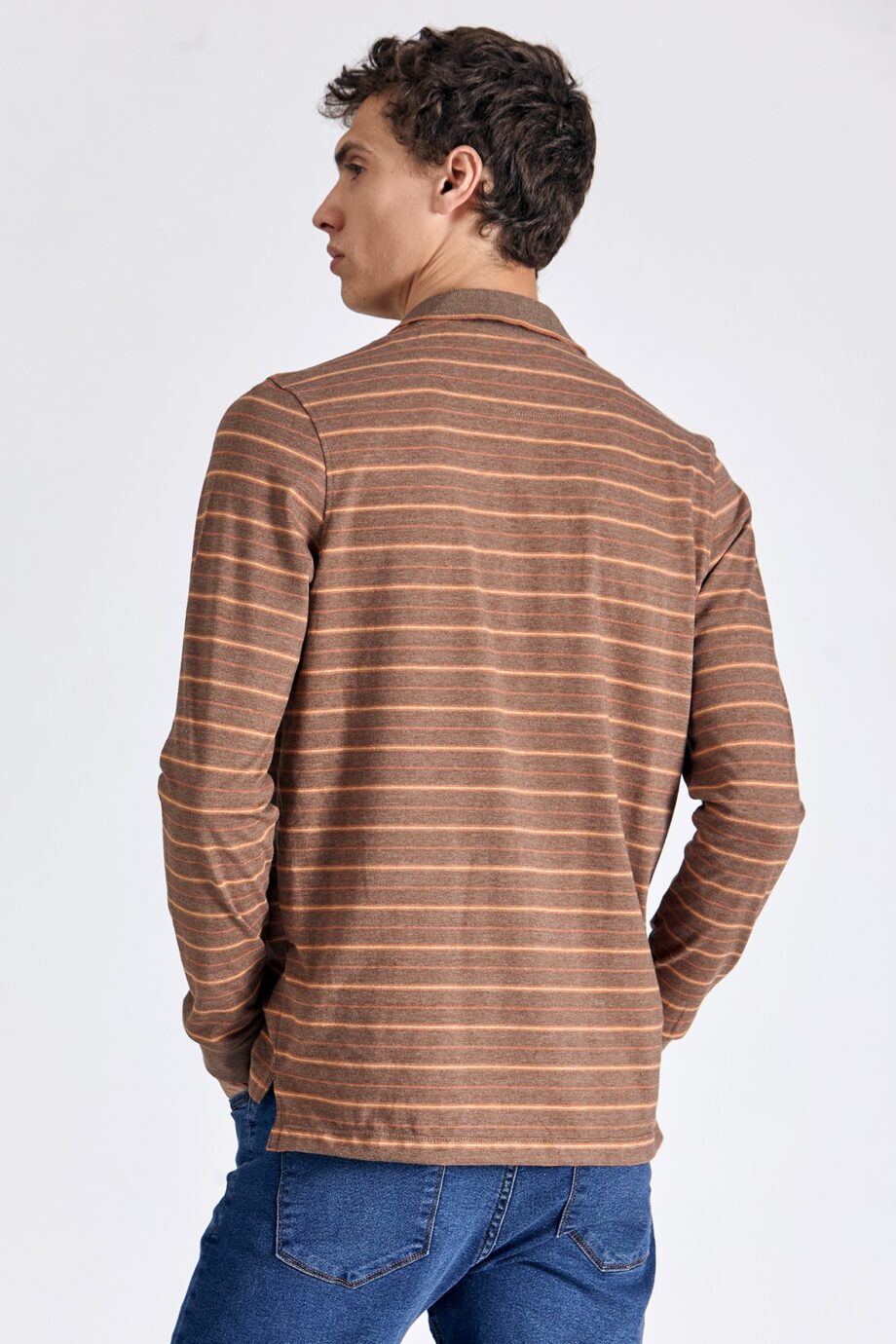 Polo de jersey rayada