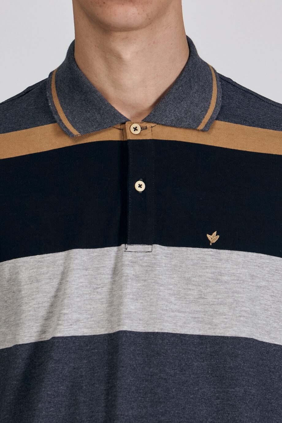 Polo de jersey rayada