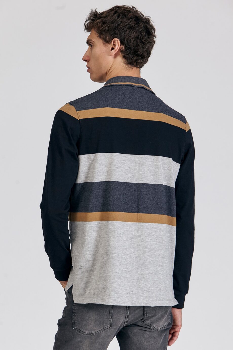 Polo de jersey rayada