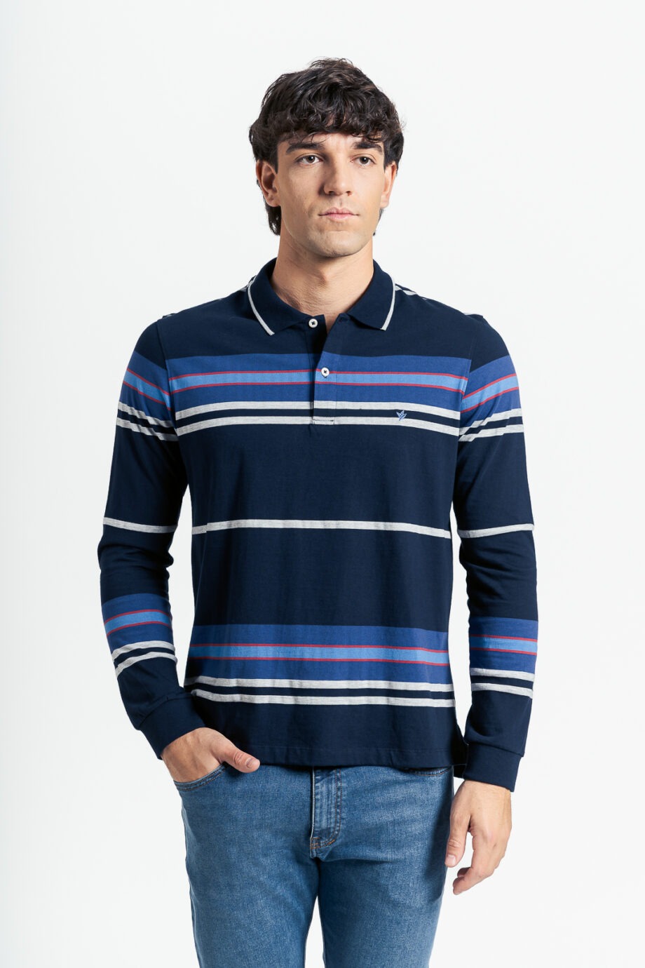 Polo rayada de jersey