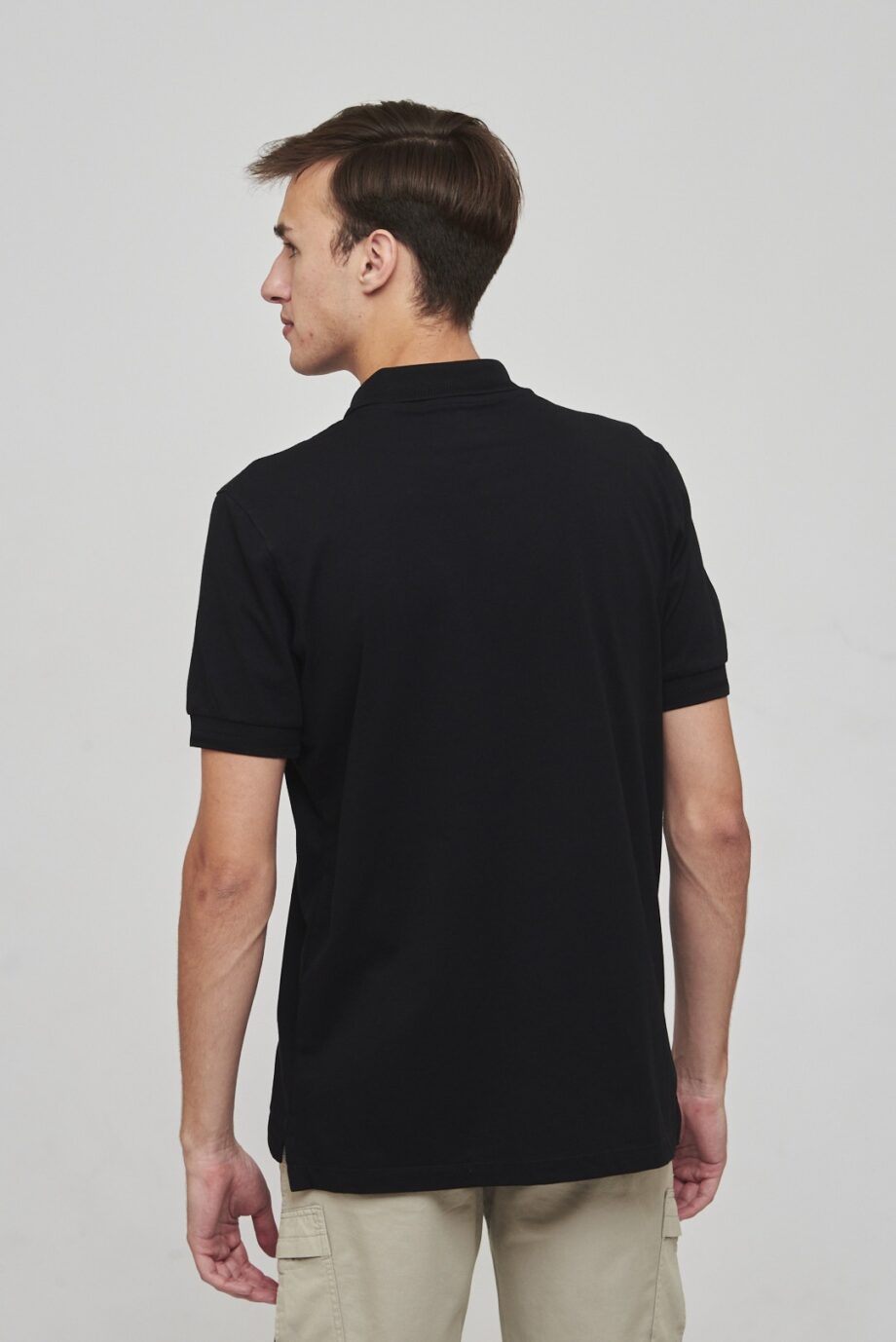 Polo con cuello espigado de jersey peruano