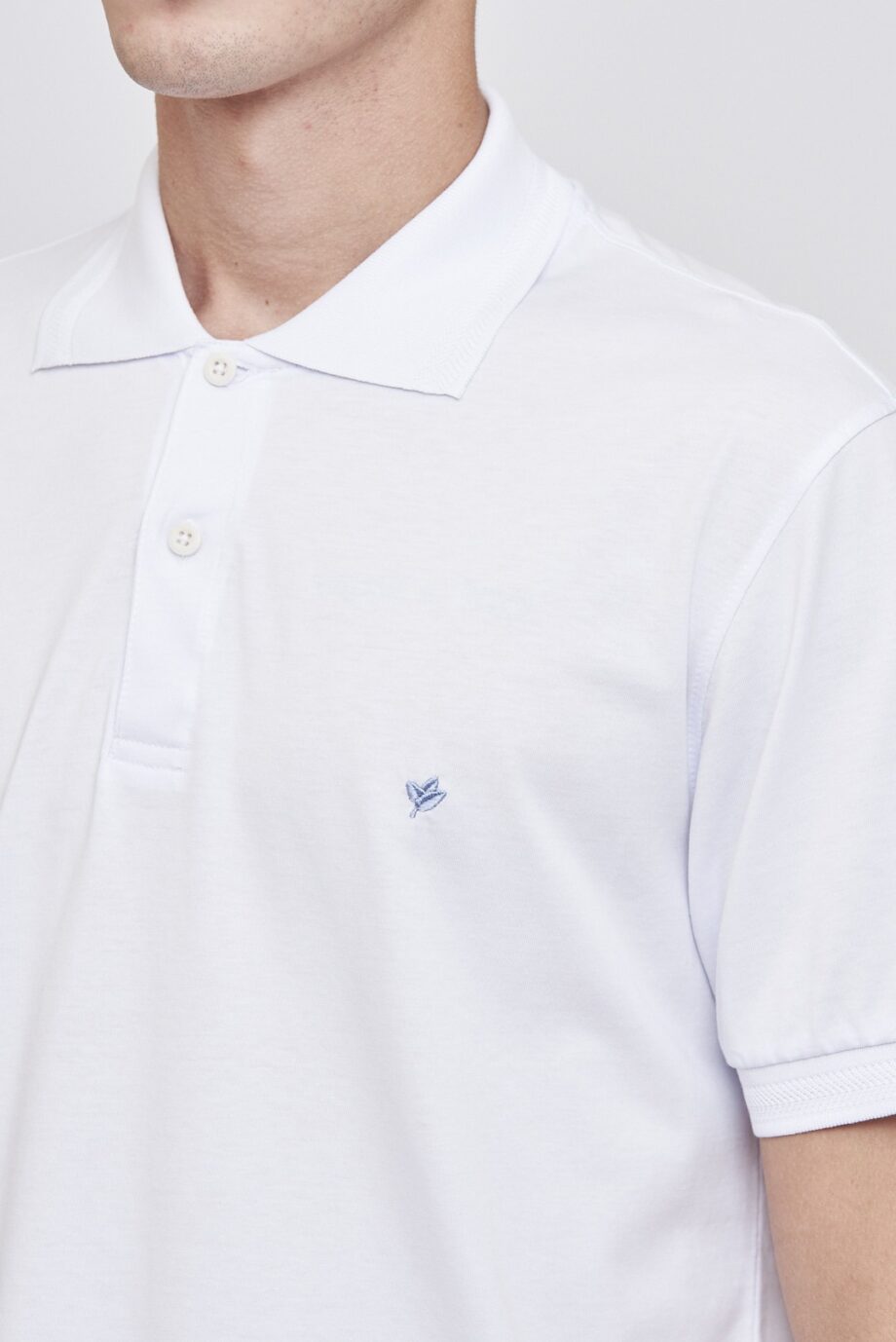 Polo con cuello espigado de jersey peruano