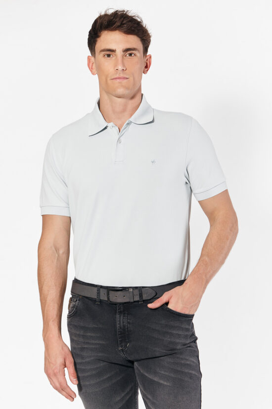 Polo lisa de piqué pima peruano