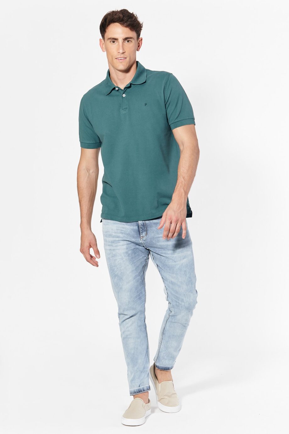 Polo de piqué liso