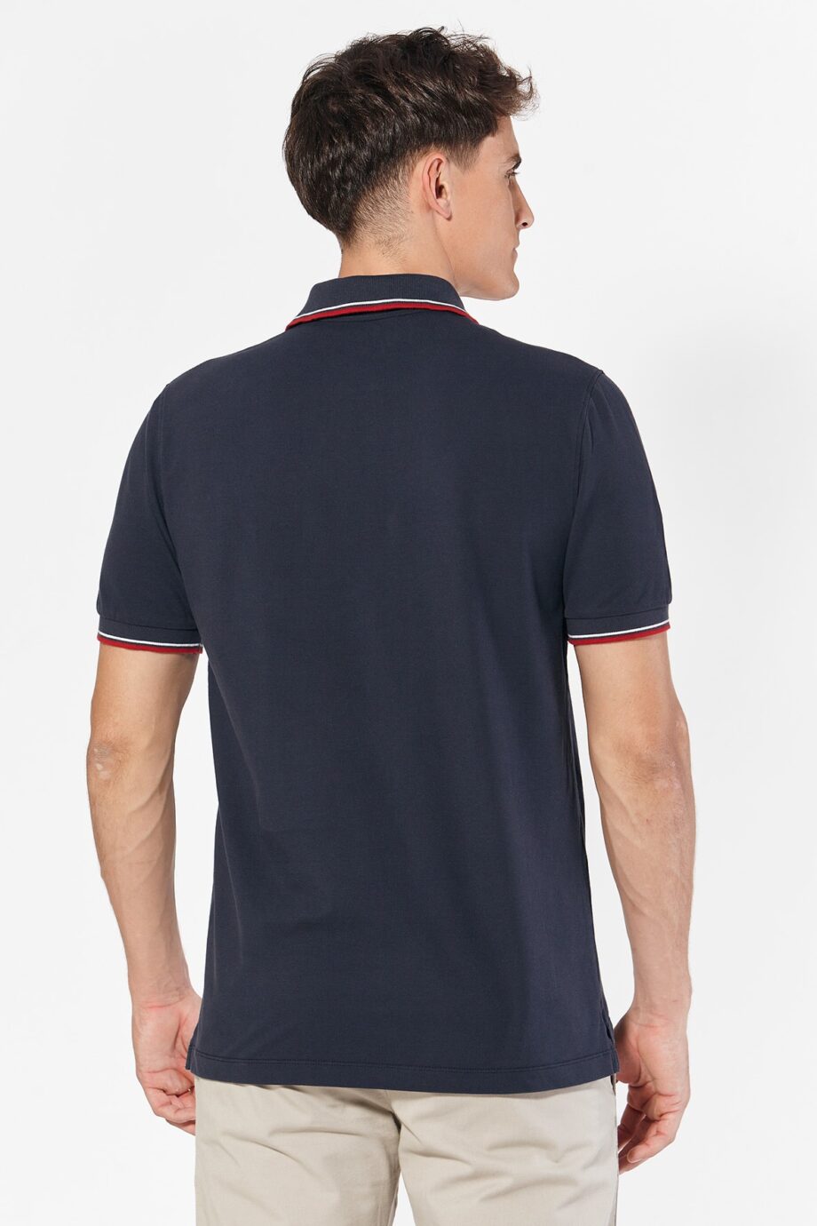 Polo de piqué con 2 vivos