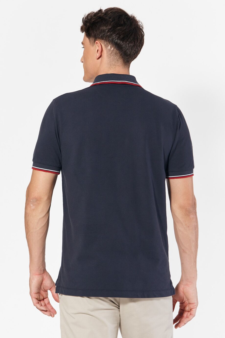 Polo de piqué con 2 vivos