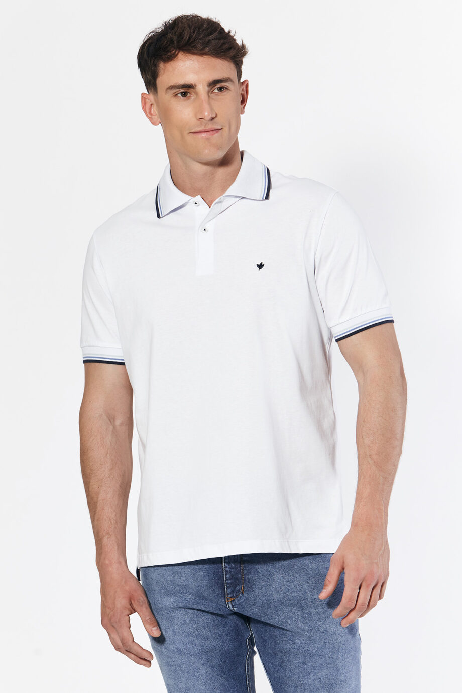 Polo 3 vivos de jersey peruano