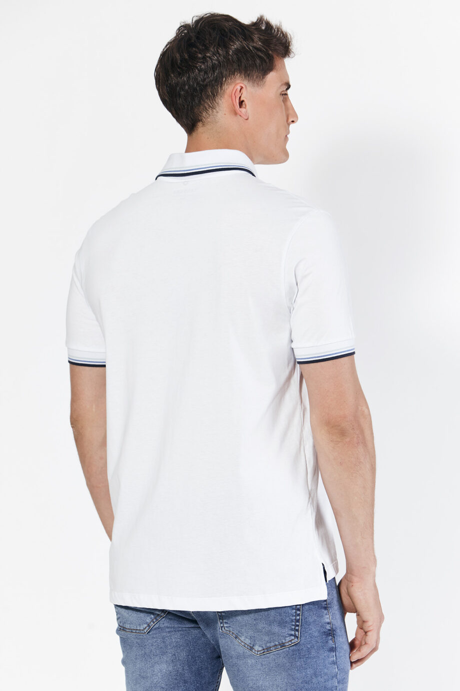 Polo 3 vivos de jersey peruano