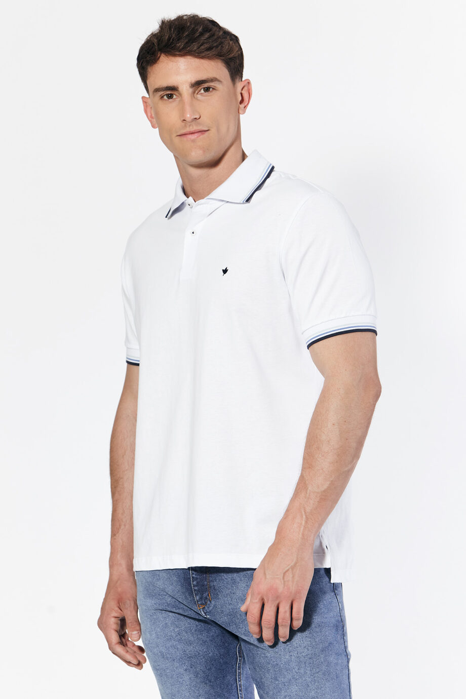 Polo 3 vivos de jersey peruano