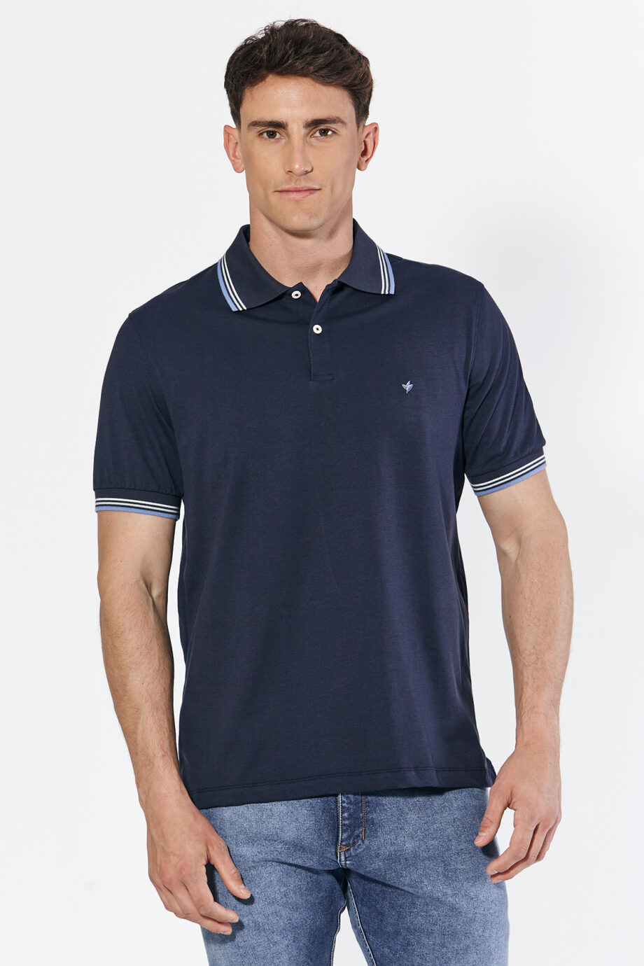 Polo 3 vivos de jersey peruano