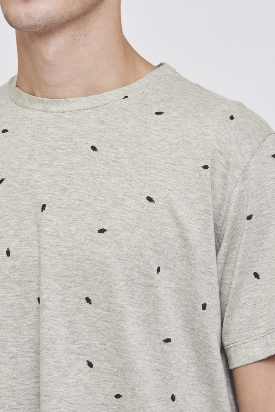 Remera estampada de jersey