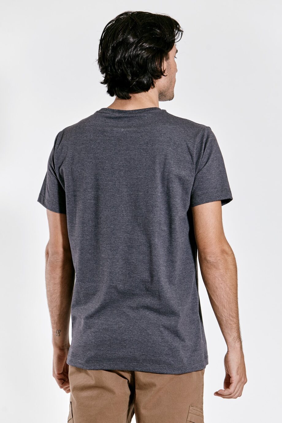 Remera escote O de jersey