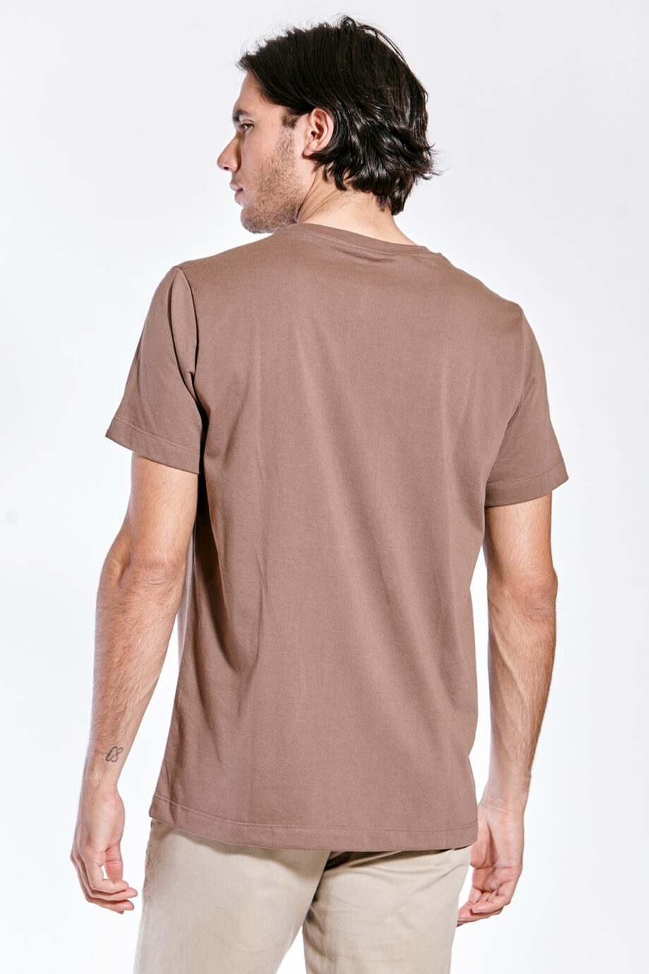 Remera escote O de jersey