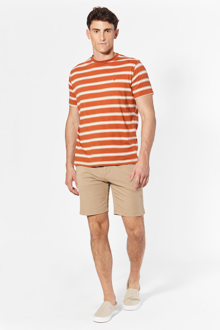 Remera de jersey rayado