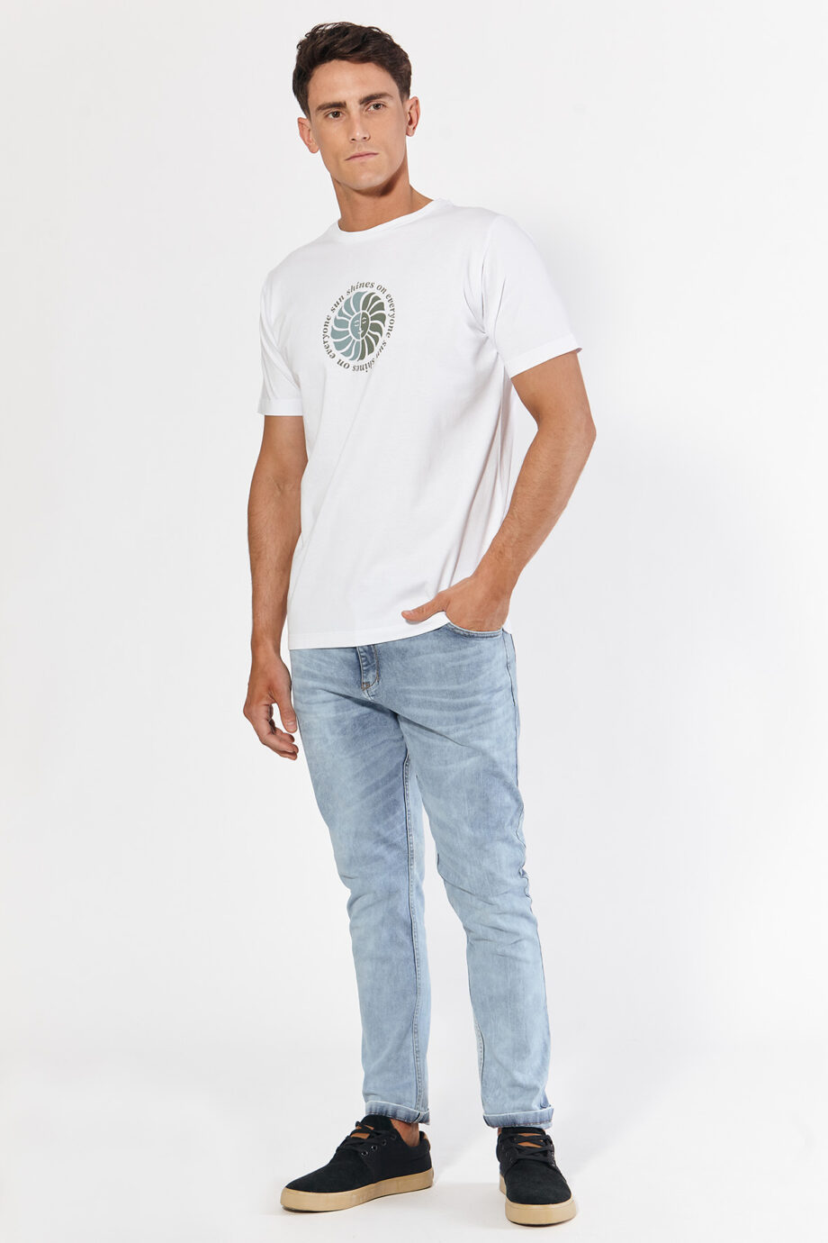 Remera sun shines de pima peruano