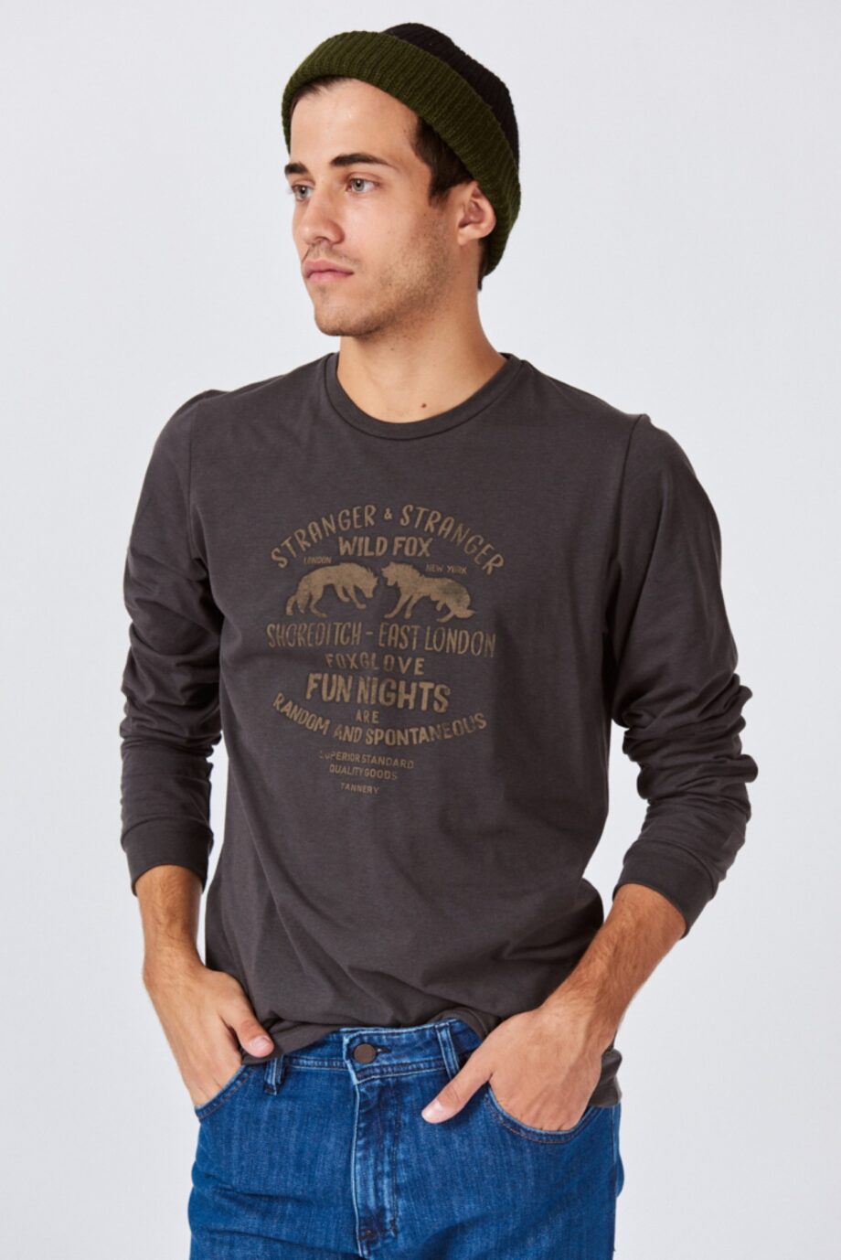Remera mangas largas WILD FOX de jersey