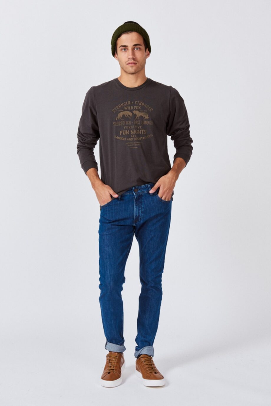 Remera mangas largas WILD FOX de jersey