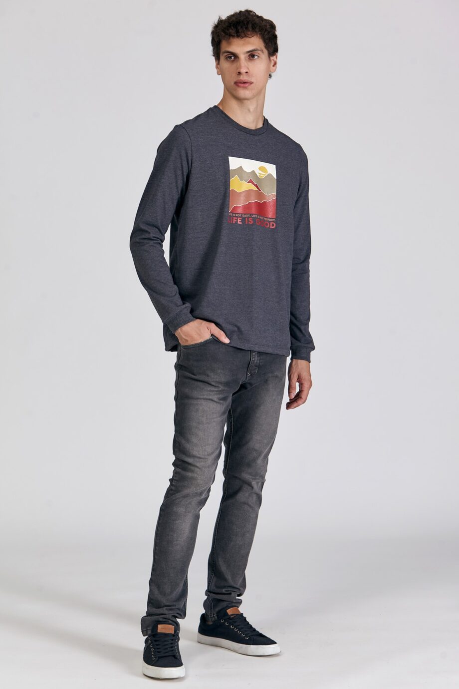 Remera Life is good de jersey