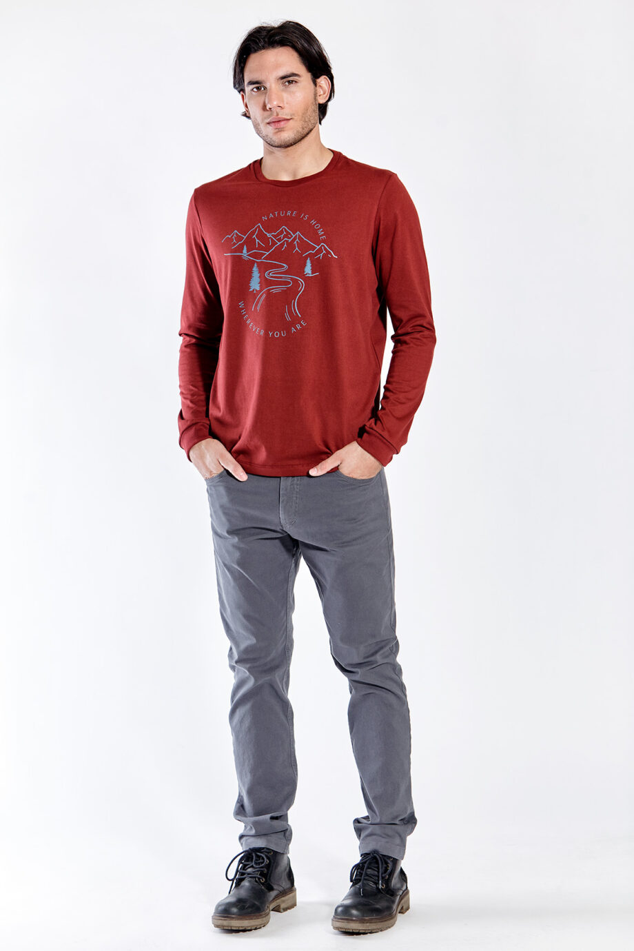 Remera nature de jersey