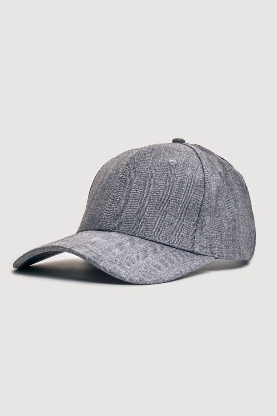 Gorra lisa de gabardina gaspeada