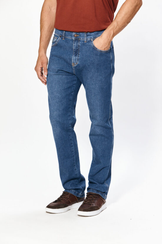 Jean relaxed fit azul desaprestado
