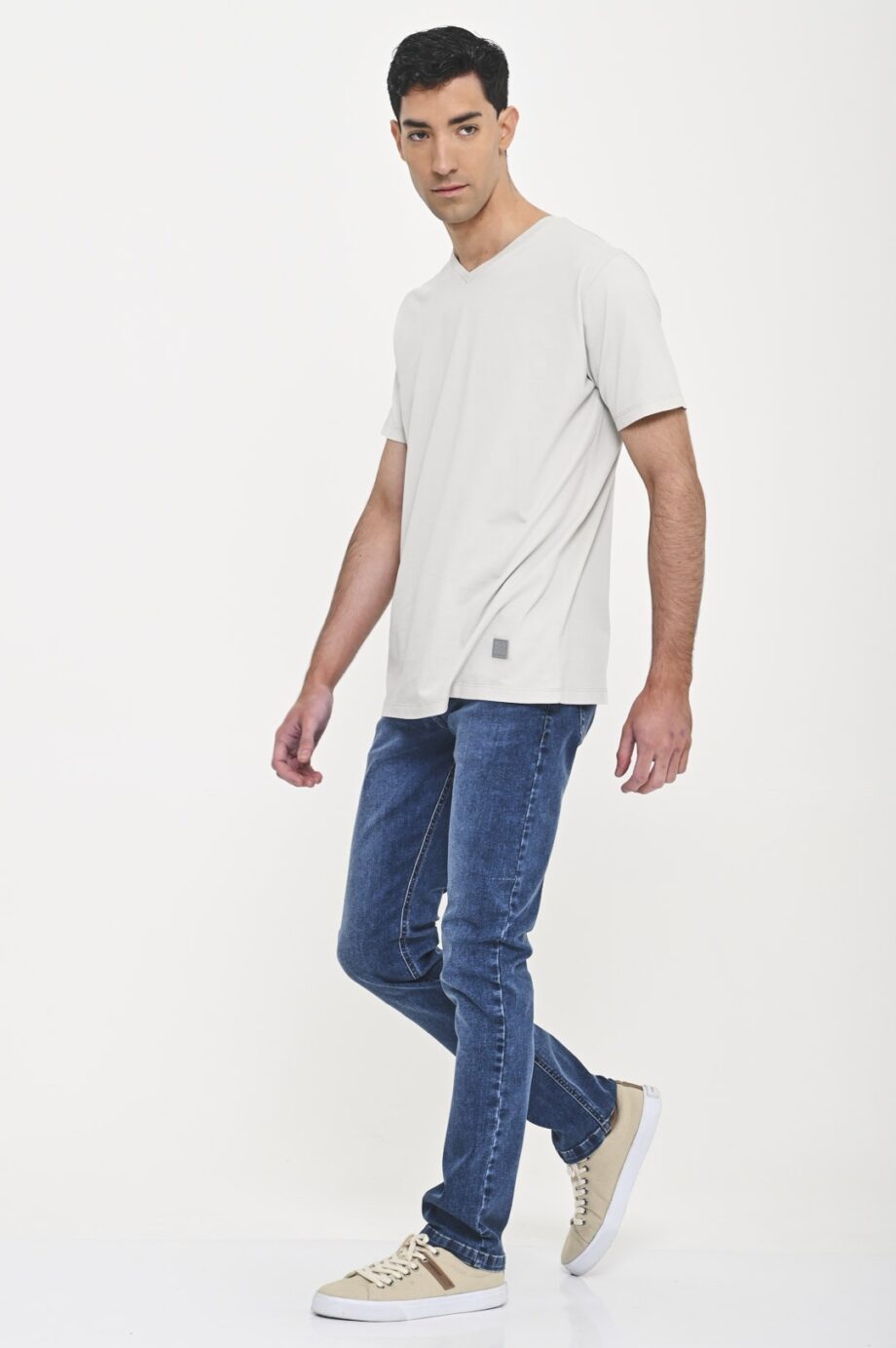 Jean regular fit gastado